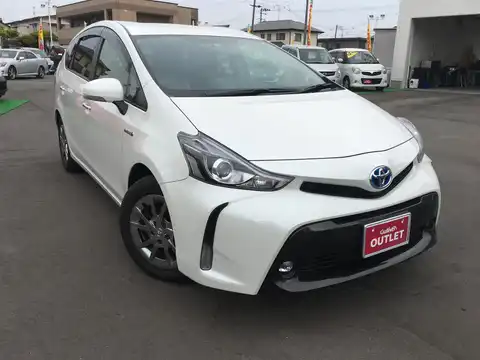 カタログ画像：プリウスα （PRIUS ALPHA） Ｓ チューン ブラックⅡ 2016年5月 DAA-ZVW40W 1800cc ホワイトパールクリスタルシャイン 燃費26.2km / l メイン（その他）