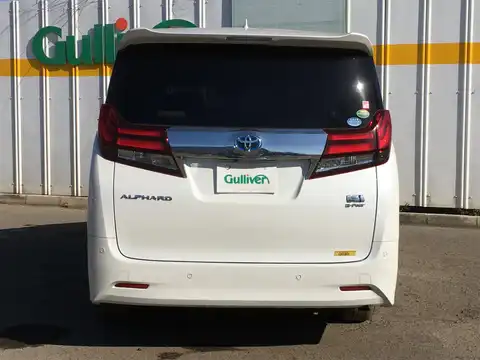 カタログ画像：アルファードハイブリッド （ALPHARD HYBRID） ハイブリッドＧ Ｆパッケージ 2015年1月 DAA-AYH30W 2500cc ラグジュアリーホワイトパールクリスタルシャインガラスフレークorホワイトパールクリスタルシャイン 燃費18.4km / l バック