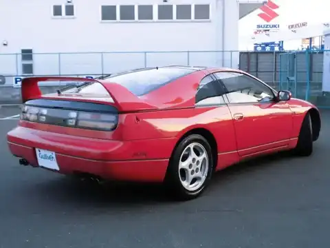 カタログ画像：フェアレディＺ （FAIRLADY Z） ３００ＺＸツインターボ ２ｂｙ２・Ｔバールーフ 1992年8月 E-GCZ32 3000cc レッド 燃費8.2km / l バック