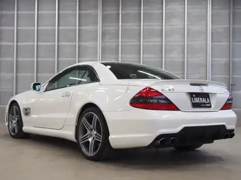 カタログ画像：ＳＬ （SL） ＳＬ６３ ＡＭＧ 2008年5月 CBA-230470 6300cc アラバスターホワイト（Ｓ） 燃費4.7km / l バック