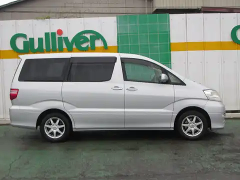 カタログ画像：アルファードＶ （ALPHARD V） ＡＸ Ｌエディション 2005年4月 DBA-ANH10W 2400cc シルバーメタリック 燃費9.7km / l 外装