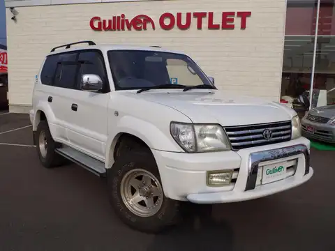 カタログ画像：ランドクルーザープラド （LAND CRUISER PRADO） ＴＸリミテッド 1999年6月 KH-KZJ95W 3000cc ホワイト 燃費9.3km / l メイン（その他）