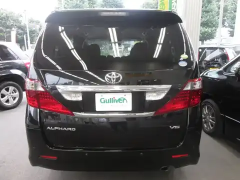 カタログ画像：アルファード （ALPHARD） ３５０Ｓ サイドリフトアップシート装着車 2008年5月 DBA-GGH25W 3500cc ブラック 燃費9.1km / l バック