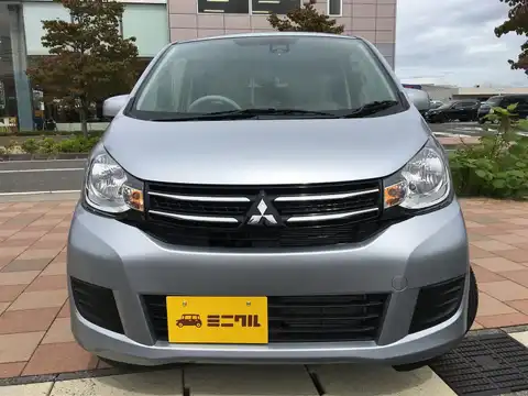 カタログ画像：ｅＫワゴン （EK WAGON） Ｍ ｅ－アシスト 2016年7月 DBA-B11W 660cc クールシルバーメタリック 燃費25.8km / l フロント