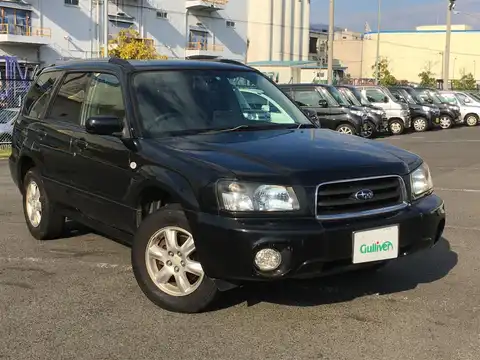 カタログ画像：フォレスター （FORESTER） Ｘ２０ 2004年4月 TA-SG5 2000cc オブシディアンブラック・パール 燃費13.6km / l メイン（その他）