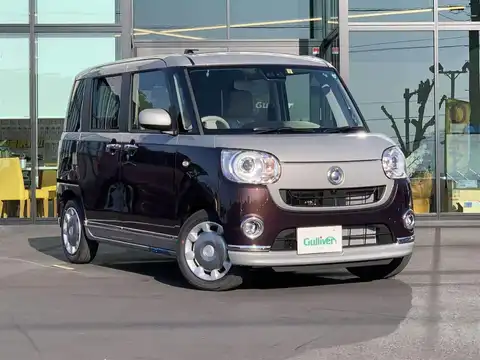 カタログ画像：ムーヴキャンバス （MOVE CANBUS） Ｇメイクアップリミテッド ＳＡⅢ 2019年6月 5BA-LA810S 660cc スムースグレーマイカメタリック×プラムブラウンクリスタルマイカorプラムブラウンクリスタルマイカ 燃費19.6km / l メイン（その他）