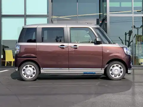 カタログ画像：ムーヴキャンバス （MOVE CANBUS） Ｇメイクアップリミテッド ＳＡⅢ 2019年6月 5BA-LA810S 660cc スムースグレーマイカメタリック×プラムブラウンクリスタルマイカorプラムブラウンクリスタルマイカ 燃費19.6km / l 外装