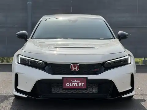 カタログ画像：シビック （CIVIC） タイプＲ レーシングブラックパッケージ 2025年1月 6BA-FL5 2000cc チャンピオンシップホワイト 燃費12.5km / l フロント