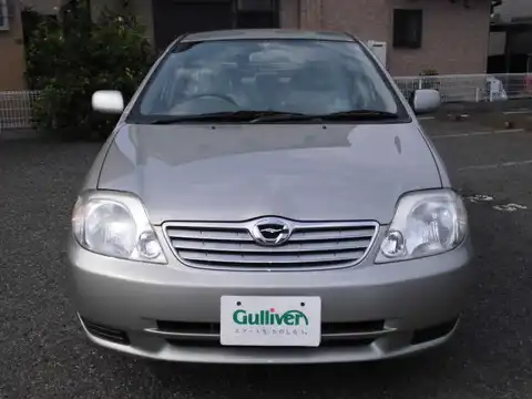 カタログ画像：カローラ （COROLLA） Ｘ Ｌパッケージ・ナビエディション 2004年2月 CBA-NZE124 1500cc シルバーメタリックグラファイト 燃費14.4km / l フロント