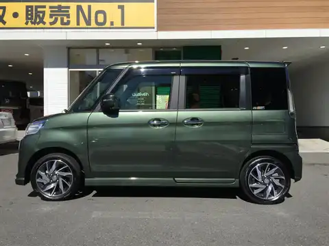 カタログ画像：スペーシアカスタム （SPACIA CUSTOM） ＸＳターボ 2015年8月 DAA-MK42S 660cc クールカーキパールメタリック 燃費25.6km / l 外装