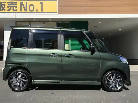 カタログ画像：スペーシアカスタム （SPACIA CUSTOM） ＸＳターボ 2015年8月 DAA-MK42S 660cc クールカーキパールメタリック 燃費25.6km / l 外装