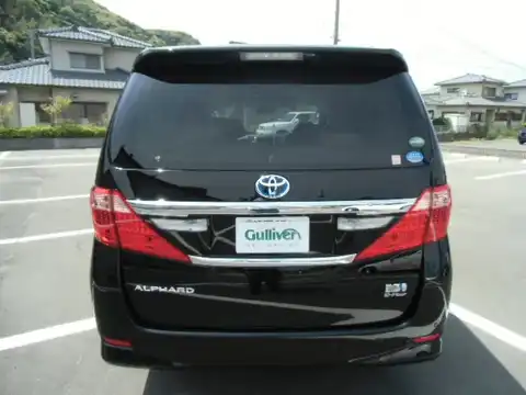 カタログ画像：アルファードハイブリッド （ALPHARD HYBRID） ハイブリッドＧ Ｌパッケージ 2014年4月 DAA-ATH20W 2400cc ブラック 燃費16.2km / l バック