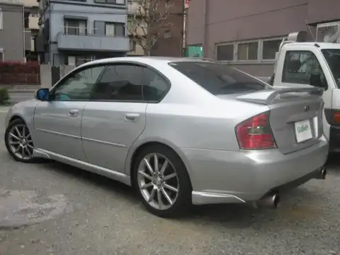 カタログ画像：レガシィＢ４ （LEGACY B4） ２．０ＧＴスペックＢ 2003年6月 TA-BL5 2000cc ブリリアントシルバー・メタリック 燃費12.0km / l バック