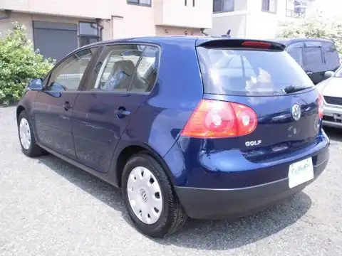 カタログ画像：ゴルフ （GOLF） Ｅ 2007年1月 GH-1KBLP 1600cc シャドーブルーメタリック 燃費12.8km / l バック