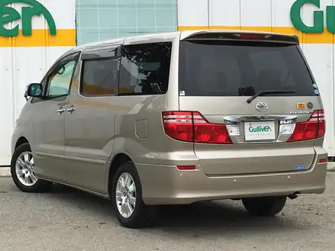 カタログ画像：アルファードＶ （ALPHARD V） ＡＸ Ｌエディション 2007年6月 DBA-ANH10W 2400cc ゴールドメタリック 燃費9.7km / l バック