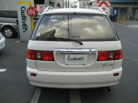 カタログ画像：イプサム （IPSUM） エクセレントバージョン ナビ装着車 2000年4月 GF-SXM10G 2000cc ホワイトパールマイカ 燃費11.6km / l バック