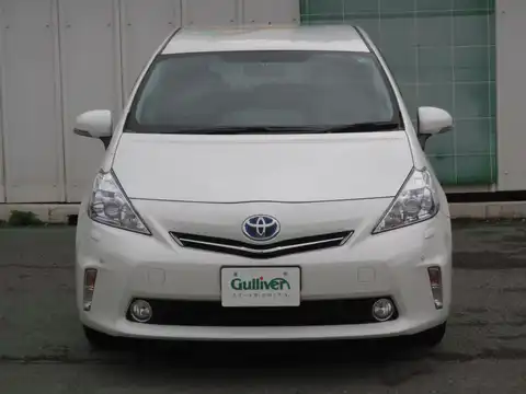 カタログ画像：プリウスα （PRIUS ALPHA） Ｇ 2011年5月 DAA-ZVW40W 1800cc ホワイトパールクリスタルシャイン 燃費26.2km / l フロント