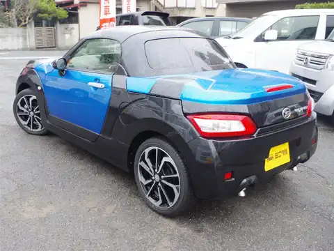 カタログ画像：コペン （COPEN） エクスプレイ Ｓ 2015年6月 DBA-LA400K 660cc クリアブルークリスタルメタリック 燃費22.2km / l バック