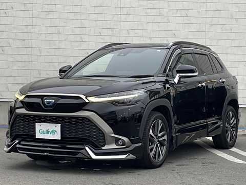 カタログ画像：カローラクロス （COROLLA CROSS） ハイブリッド Ｚ 2021年9月 6AA-ZVG11 1800cc アティチュードブラックマイカ 燃費26.2km / l フロント