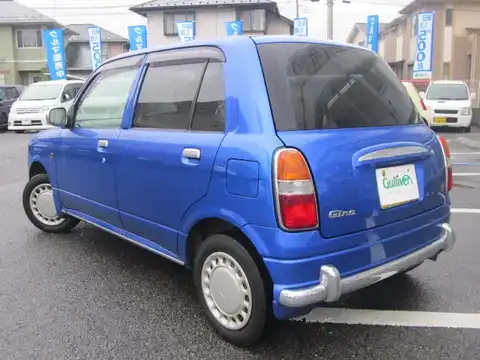 カタログ画像：ミラジーノ （MIRA GINO） ジーノ・ターボ 2004年4月 LA-L710S 660cc マジョリカブルーマイカメタリック 燃費16.4km / l バック