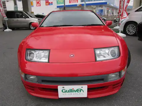 カタログ画像：フェアレディＺ （FAIRLADY Z） ３００ＺＸツインターボ ２ｂｙ２・Ｔバールーフ 1994年10月 E-GCZ32 3000cc レッド（スーパーファインハードコート） 燃費8.2km / l フロント