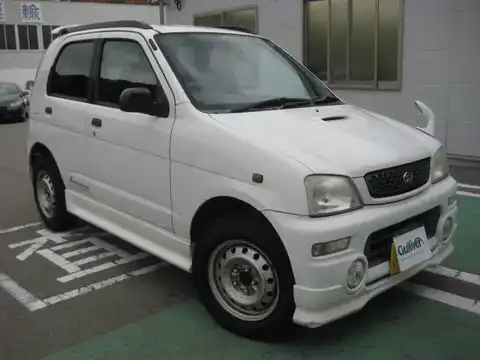 カタログ画像：テリオスキッド （TERIOS KID） エアロダウン 2000年1月 GF-J131G 660cc ホワイト 燃費15.2km / l メイン（その他）