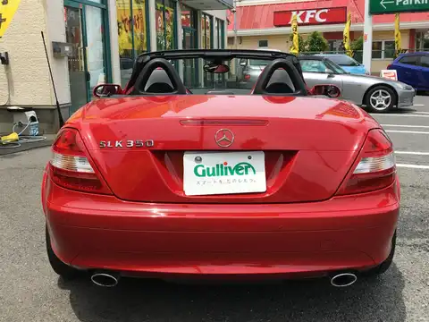 カタログ画像：ＳＬＫ （SLK） ＳＬＫ３５０ ＡＭＧスポーツエディション 2006年9月 DBA-171456 3500cc インディーレッド（Ｍ）orファイアオパール（Ｓ） 燃費9.3km / l バック