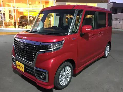 カタログ画像：スペーシアカスタム （SPACIA CUSTOM） ハイブリッドＧＳ 2017年12月 DAA-MK53S 660cc フェニックスレッドパール 燃費26.4km / l 外装