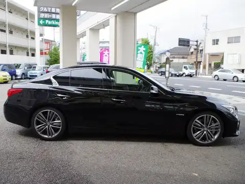 カタログ画像：スカイライン （SKYLINE） ３５０ＧＴ ＦＯＵＲ ハイブリッド タイプＰ 2016年4月 DAA-HNV37 3500cc スーパーブラック 燃費17.0km / l 外装