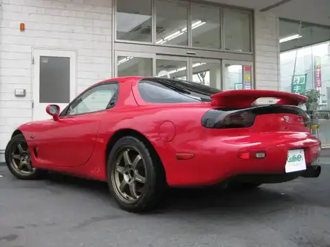 カタログ画像：アンフィニＲＸ－７ （EFINI RX-7） タイプＲＳ 1997年1月 E-FD3S 1400cc ヴィンテージレッド 燃費7.3km / l バック