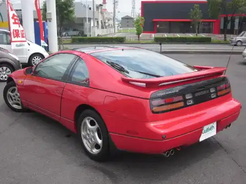 カタログ画像：フェアレディＺ （FAIRLADY Z） ３００ＺＸ ２ｂｙ２・Ｔバールーフ 1994年10月 E-GZ32 3000cc レッド（スーパーファインハードコート） 燃費8.0km / l バック