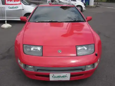 カタログ画像：フェアレディＺ （FAIRLADY Z） ３００ＺＸ ２ｂｙ２・Ｔバールーフ 1994年10月 E-GZ32 3000cc レッド（スーパーファインハードコート） 燃費8.0km / l フロント