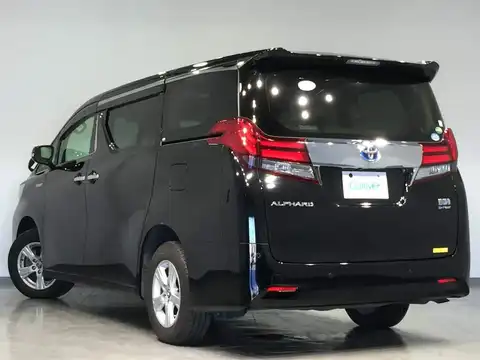 カタログ画像：アルファードハイブリッド （ALPHARD HYBRID） ハイブリッドＸ 2015年1月 DAA-AYH30W 2500cc ブラック 燃費19.4km / l バック