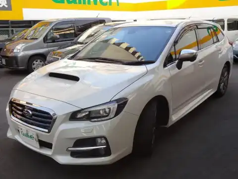 カタログ画像：レヴォーグ （LEVORG） １．６ＧＴ－Ｓアイサイト プラウドエディション 2015年6月 DBA-VM4 1600cc クリスタルホワイト・パール 燃費17.6km / l フロント