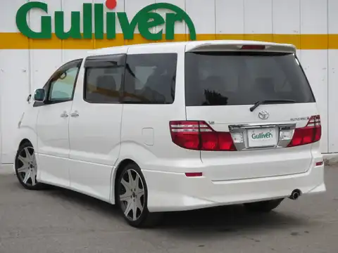 カタログ画像：アルファードＶ （ALPHARD V） ＭＳ 2007年6月 CBA-MNH10W 3000cc ホワイトパールクリスタルシャイン 燃費8.9km / l バック