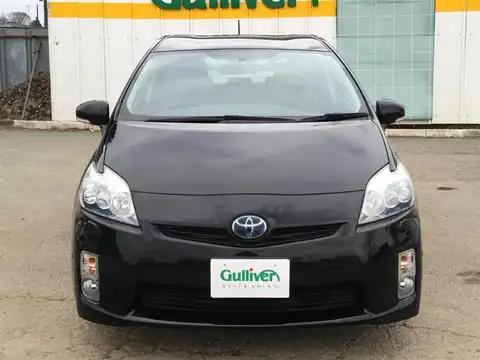 カタログ画像：プリウス （PRIUS） Ｇツーリングセレクション 2009年5月 DAA-ZVW30 1800cc ブラック 燃費35.5km / l フロント