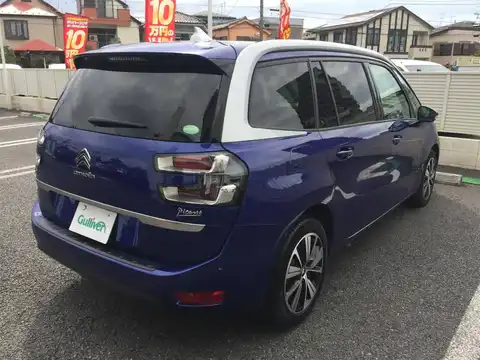 カタログ画像：グランドＣ４ ピカソ （GRAND C4 PICASSO） ワイルドブルー 2018年4月 LDA-B787AH01 2000cc ラズーリ ブルー 燃費18.0km / l バック