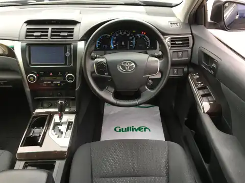 カタログ画像：カムリ （CAMRY） ハイブリッド Ｇパッケージ 2013年9月 DAA-AVV50 2500cc ダークブルーマイカ 燃費23.4km / l 内装