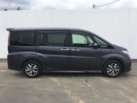 カタログ画像：ステップワゴンスパーダ （STEPWAGON SPADA） スパーダ特別仕様車クールスピリット アドバンスパッケージα 2015年12月 DBA-RP3 1500cc プレミアムスパイスパープル・パール 燃費15.4km / l 外装