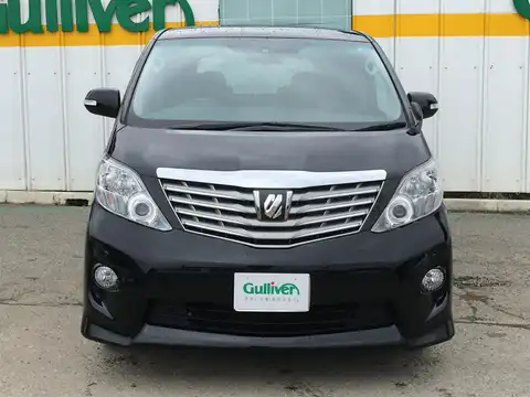 カタログ画像：アルファード （ALPHARD） ２４０Ｓ 2008年5月 DBA-ANH20W 2400cc ブラック 燃費11.6km / l フロント