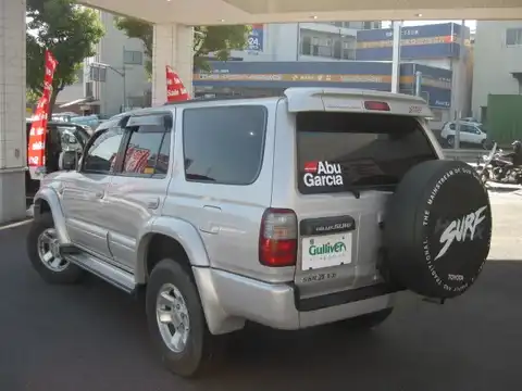 カタログ画像：ハイラックスサーフ （HILUX SURF） ＳＳＲ－Ｇ ワイドボデー 1997年8月 E-VZN185W 3400cc ウォームグレーパールメタリック 燃費7.7km / l バック