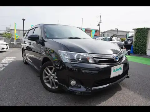 カタログ画像：カローラフィールダー （COROLLA FIELDER） ハイブリッドＧ エアロツアラー 2013年8月 DAA-NKE165G 1500cc ブラックマイカ 燃費33.0km / l メイン（その他）