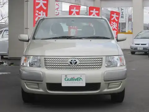 カタログ画像：サクシードワゴン （SUCCEED WAGON） ＴＸ Ｇパッケージ 2002年7月 UA-NCP59G 1500cc シャンパンメタリック 燃費14.0km / l フロント