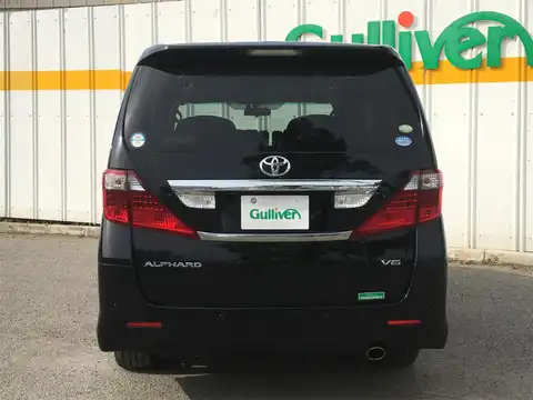 カタログ画像：アルファード （ALPHARD） ３５０Ｓ Ｃパッケージ 2008年5月 DBA-GGH25W 3500cc ブラック 燃費9.1km / l バック