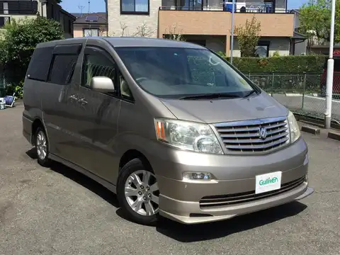 カタログ画像：アルファードＶ （ALPHARD V） ＡＸ Ｌエディション 2002年5月 UA-ANH10W 2400cc ゴールドメタリック 燃費9.7km / l メイン（その他）