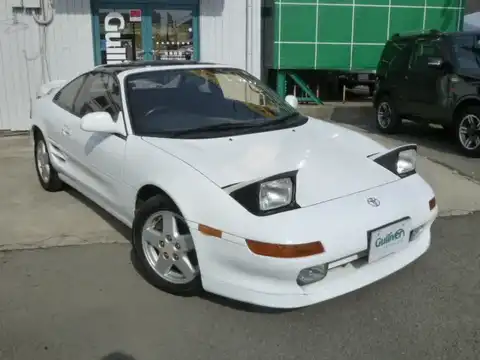 カタログ画像：ＭＲ２ （MR2） ＧＴ－Ｓ Ｔバールーフ仕様車 1993年10月 E-SW20 2000cc スーパーホワイトII 燃費10.6km / l 外装