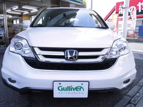 カタログ画像：ＣＲ－Ｖ （CR-V） Ｘ 2009年9月 DBA-RE4 2400cc プレミアムホワイト・パール 燃費11.4km / l フロント