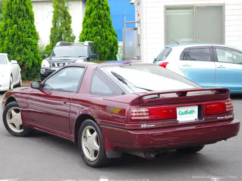 カタログ画像：スープラ （SUPRA） ＧＴツインターボ エアロトップ エレクトロニクス仕様 1986年6月 E-GA70 2000cc バック