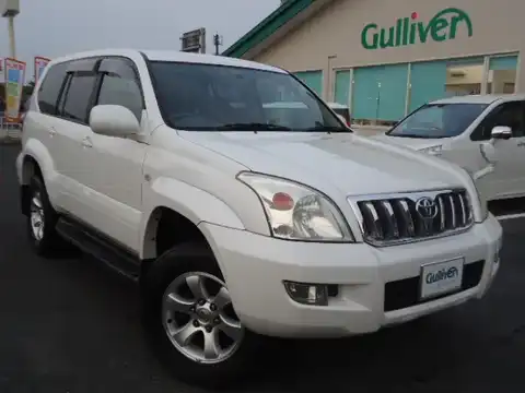 カタログ画像：ランドクルーザープラド （LAND CRUISER PRADO） ＴＸ 2002年10月 LA-RZJ120W 2700cc ホワイトパールクリスタルシャイン 燃費8.5km / l メイン（その他）