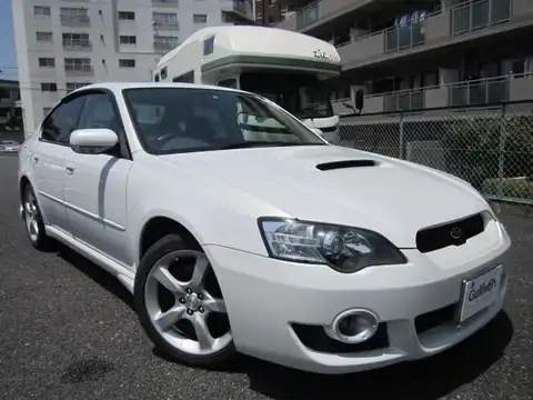 カタログ画像：レガシィＢ４ （LEGACY B4） ２．０ＧＴ 2003年6月 TA-BL5 2000cc サテンホワイト 燃費13.0km / l メイン